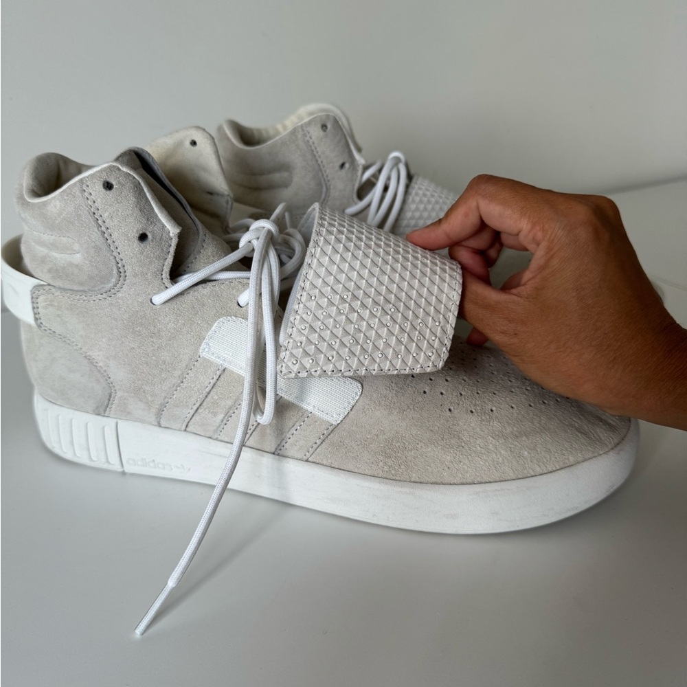 Adidas White Tubular Invader Strap, Size 10, BB5038 - Picture 4 of 8